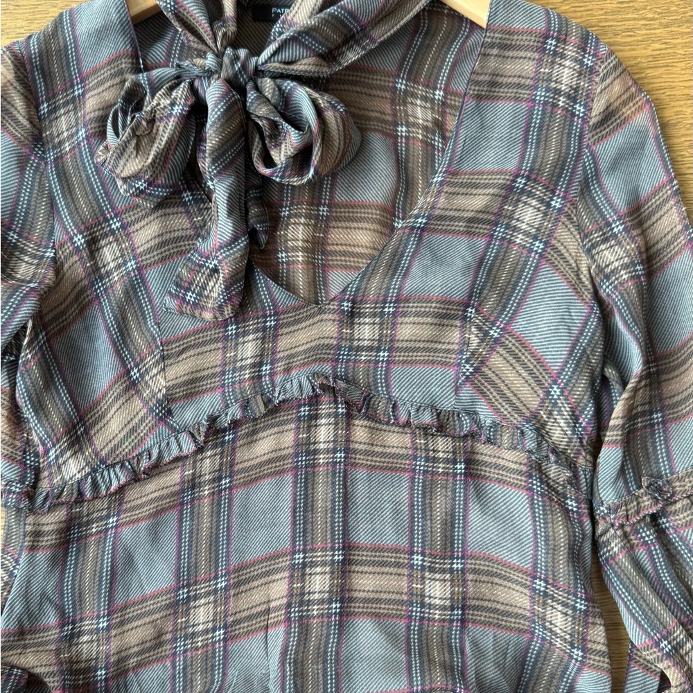 Patrizia Pepe Multicolor Plaid Blouse